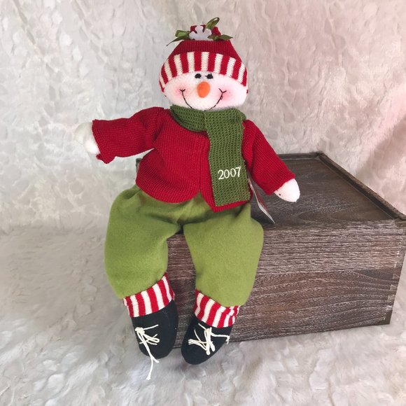 Bon-Ton Other - Retro 2007 shelf sitter snowman Bon Ton Tag